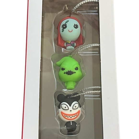 Hallmark Disney Nightmare Before Christmas Mini Christmas Ornament Set of 3. NEW - Picture 2 of 5